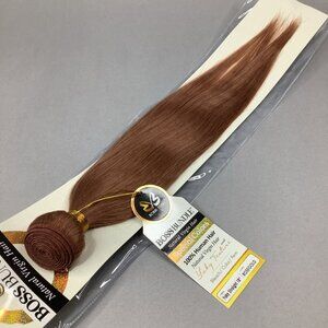 18” Rose Gold Boss Bundles Yaki Straight 100% Human Hair Track Extensions